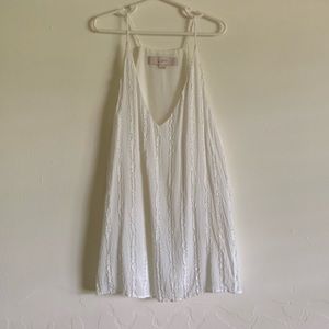Loft white ribbed tank top